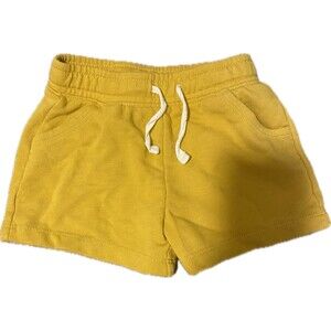 Old Navy Pull-On Cotton Jaw-String Toddler 3T Shorts Mustard Yellow